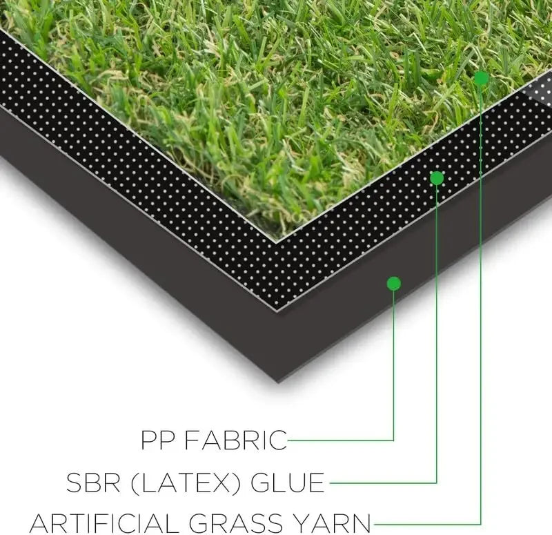 Artificial Synthetic Grass Turf ,0.8" Pile Height. Outdoor Decor