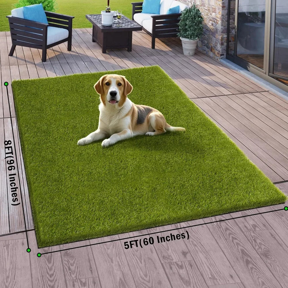 Outdoor artificial grass, 5x8 feet, courtyard decoration