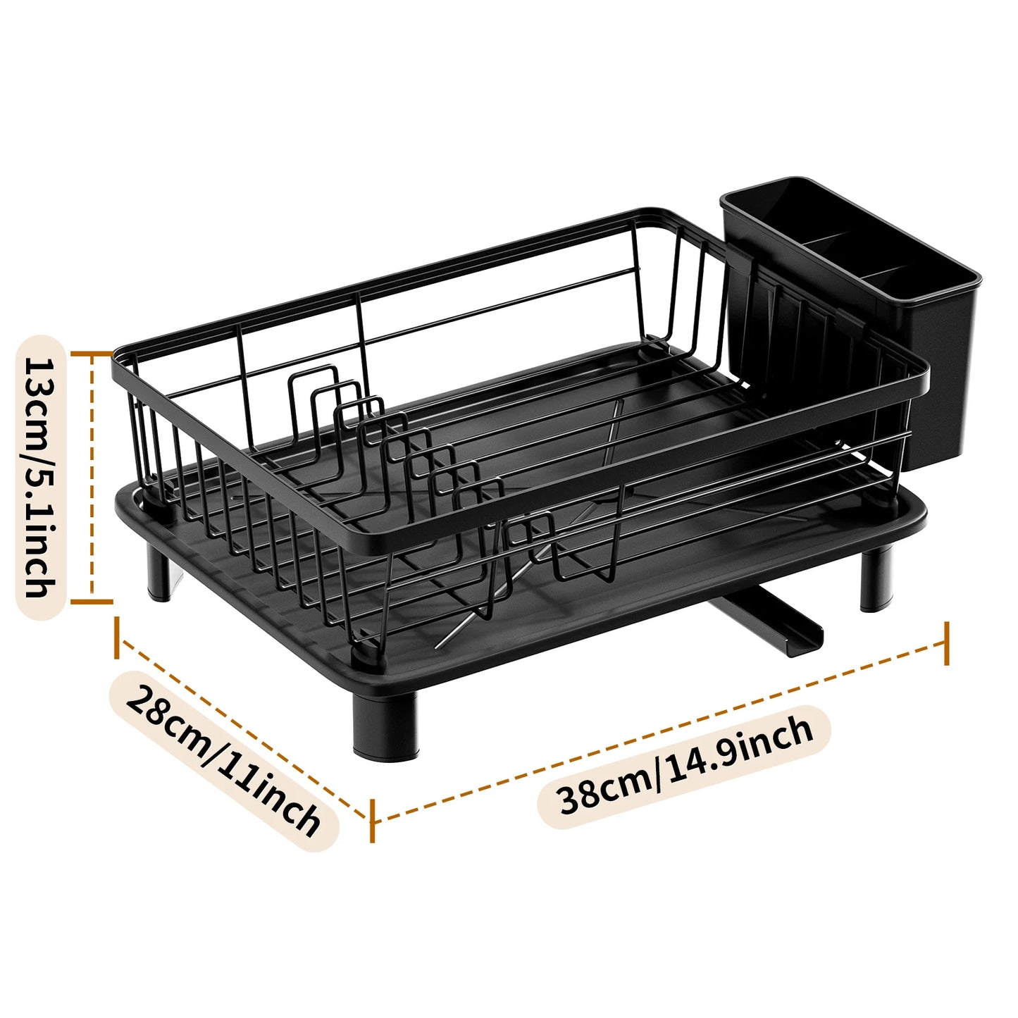 Dish Drying Rack, Space-Saving Storage Rack