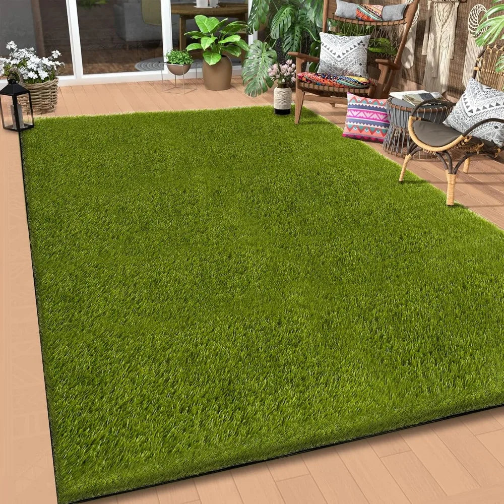Outdoor artificial grass, 5x8 feet, courtyard decoration