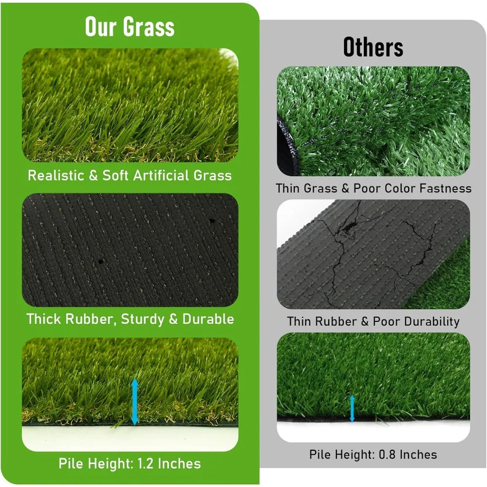 Outdoor artificial grass, 5x8 feet, courtyard decoration