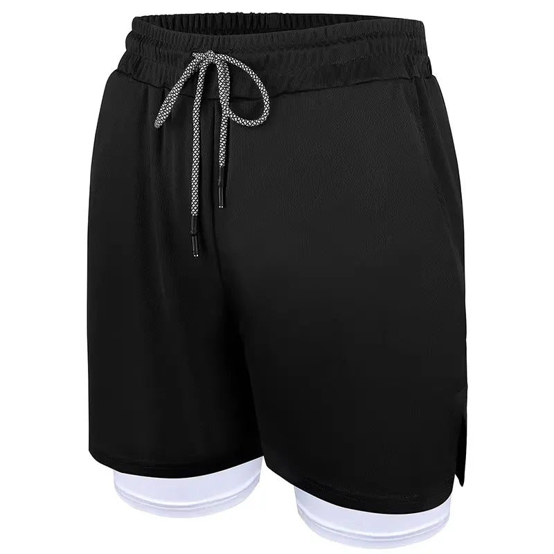 Mens 2 in 1 Shorts with Phone Pockets