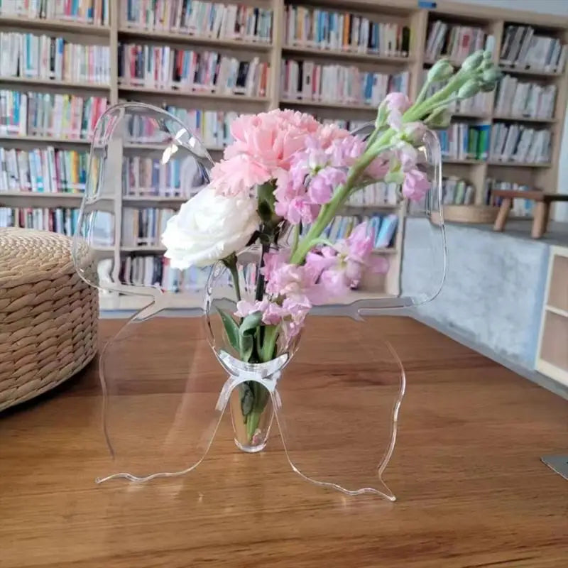 Acrylic Butterfly Flower Vase