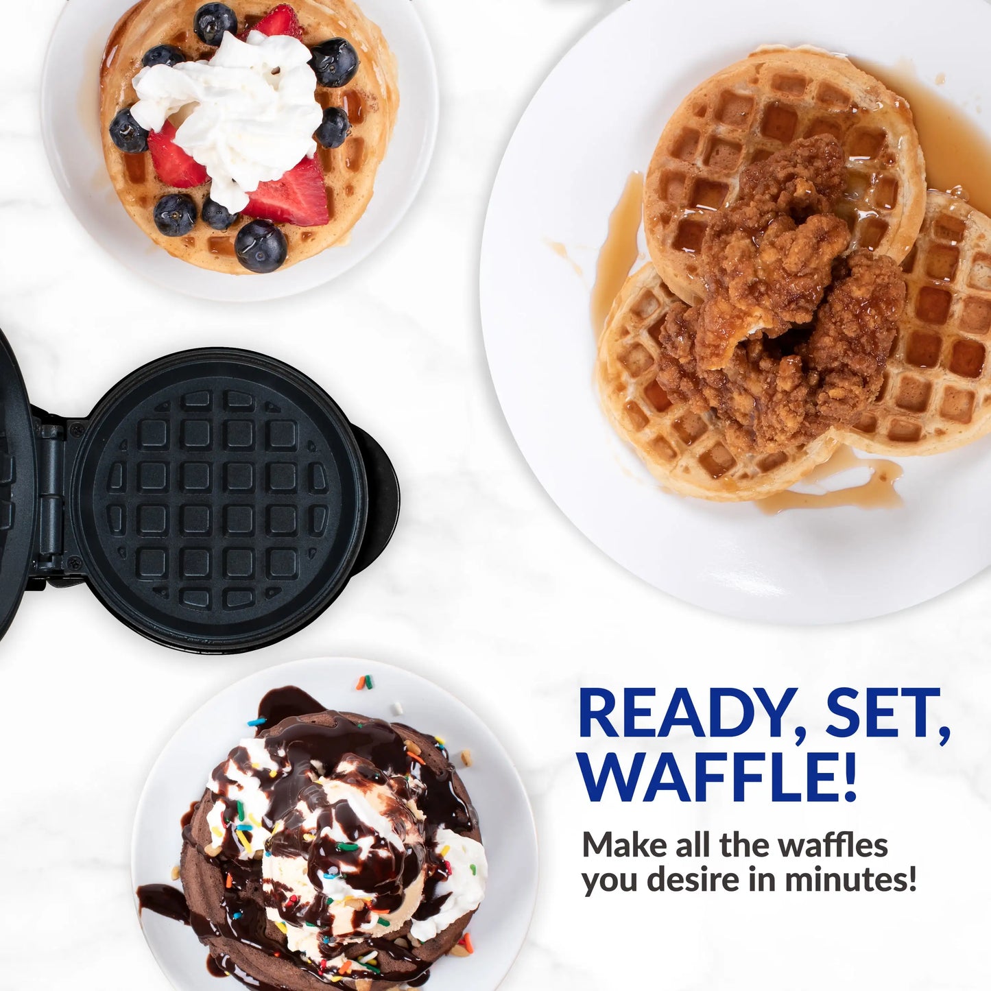 Waffle Maker for Dorms, RVs, Apartment Kitchens