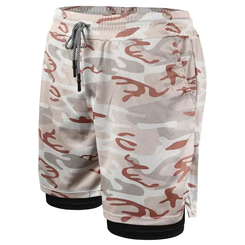 Mens 2 in 1 Shorts with Phone Pockets