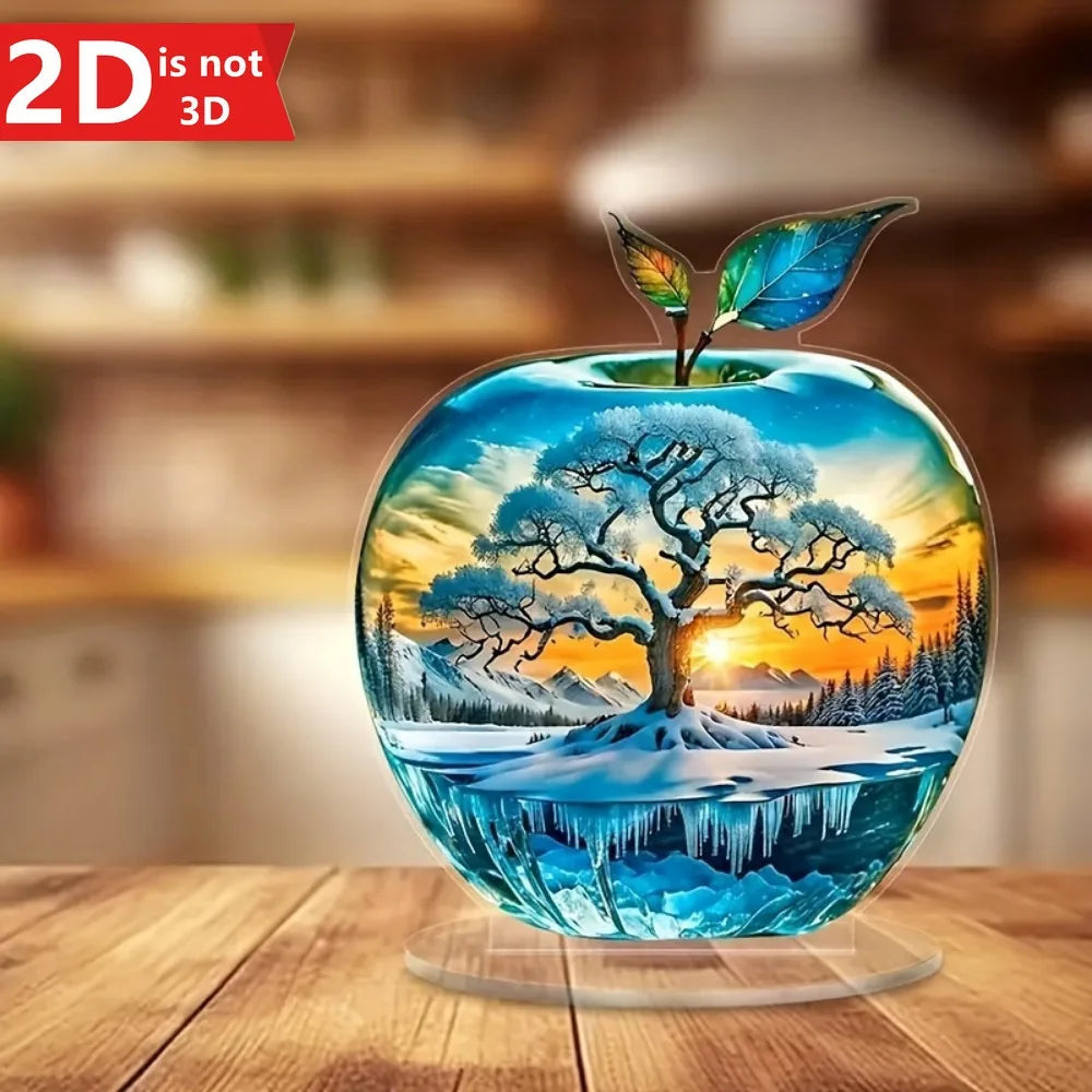 Exquisite 2D Sunset Tree of Life desktop decor