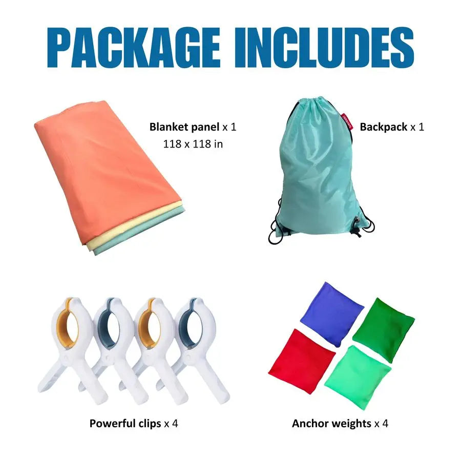 Fort Building Kit for Kids with Large Blanket