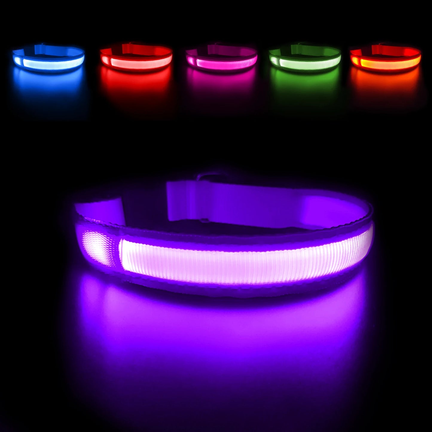 Dog Collar Luminous  Waterpoof Safety Collar