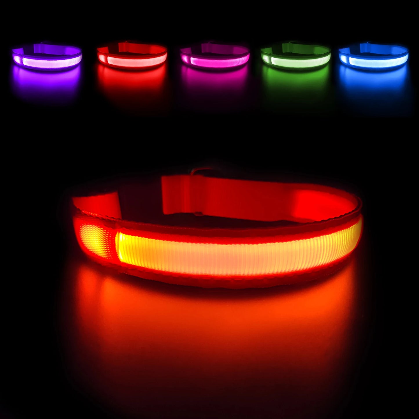 Dog Collar Luminous  Waterpoof Safety Collar