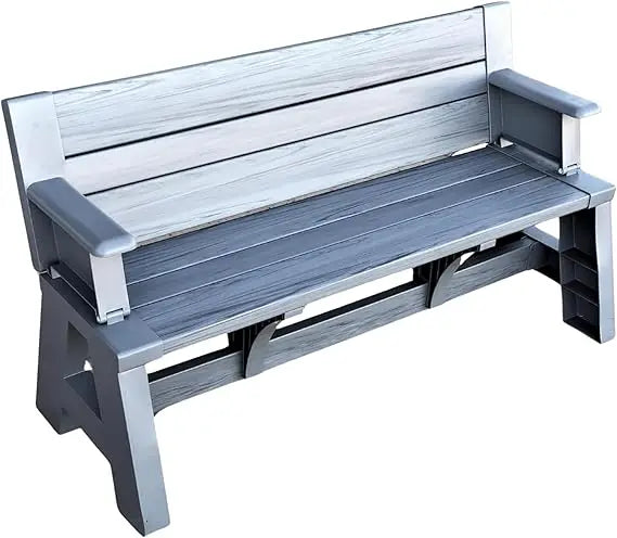 2-in-1 Outdoor Convertible Bench to Picnic Table
