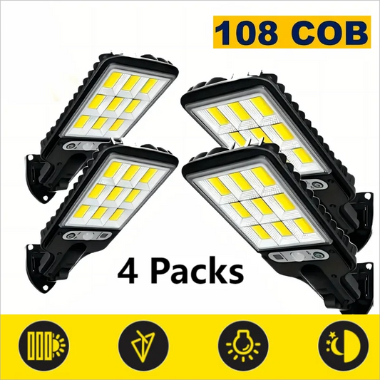1/2/4-Pack Solar LED Outdoor Wall Lights, Remote Control
