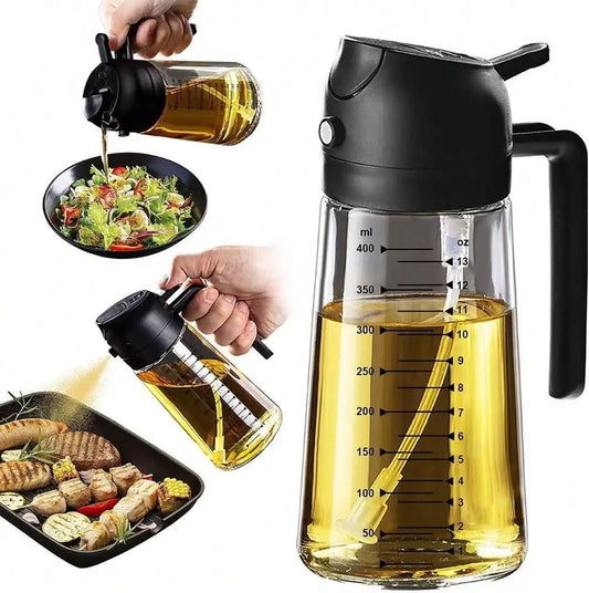 500ml Oil Sprayer/Dispenser Glass Bottle with Mist Control