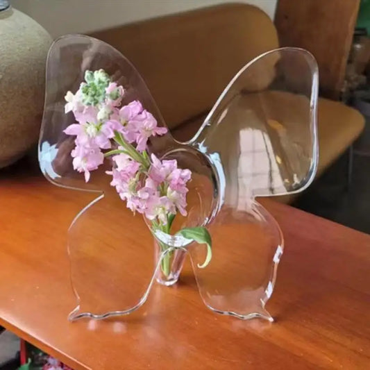 Acrylic Butterfly Flower Vase