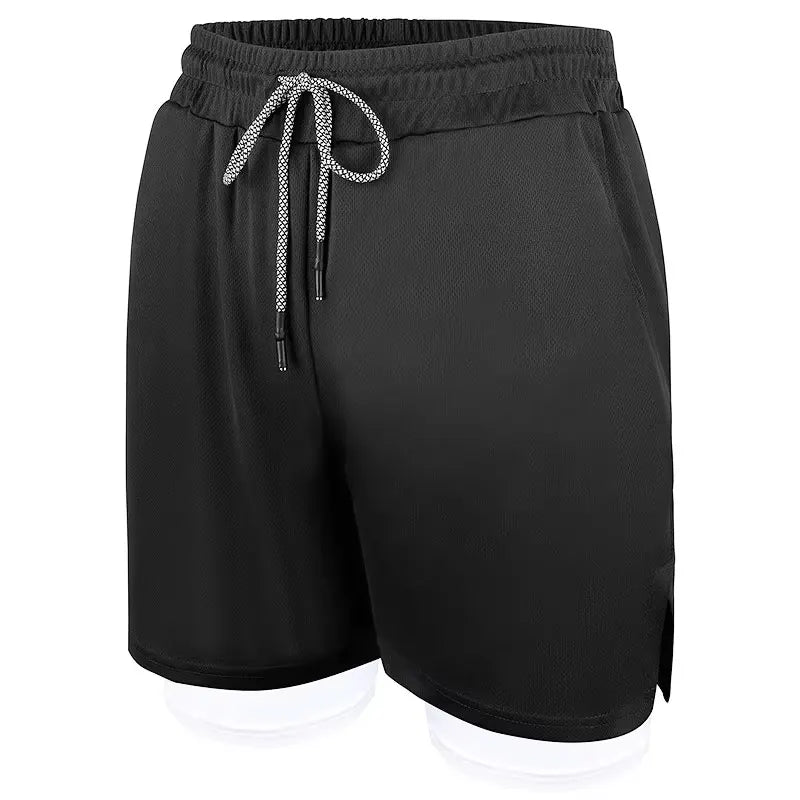 Mens 2 in 1 Shorts with Phone Pockets