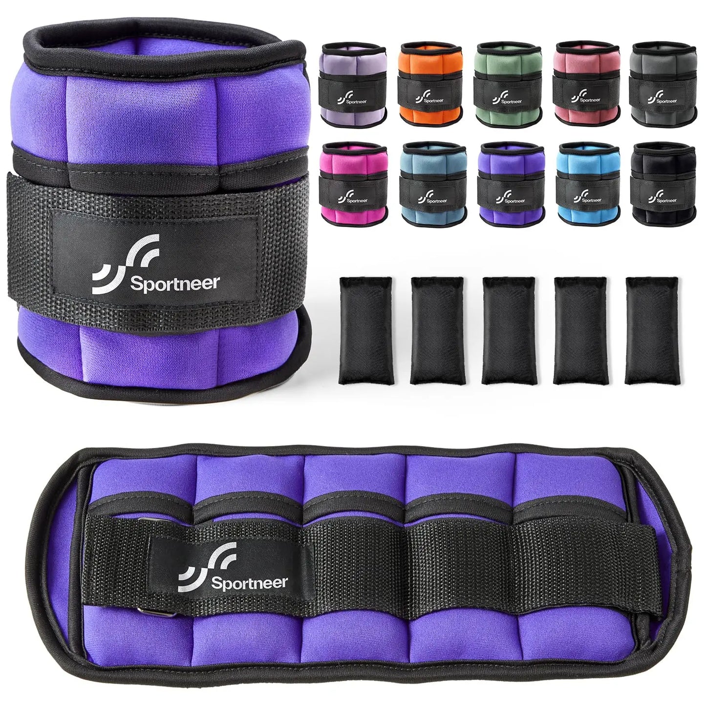 Adjustable Ankle Weights 1Pair 10lb