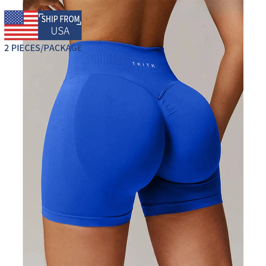 Womens Seamless Gym Shorts