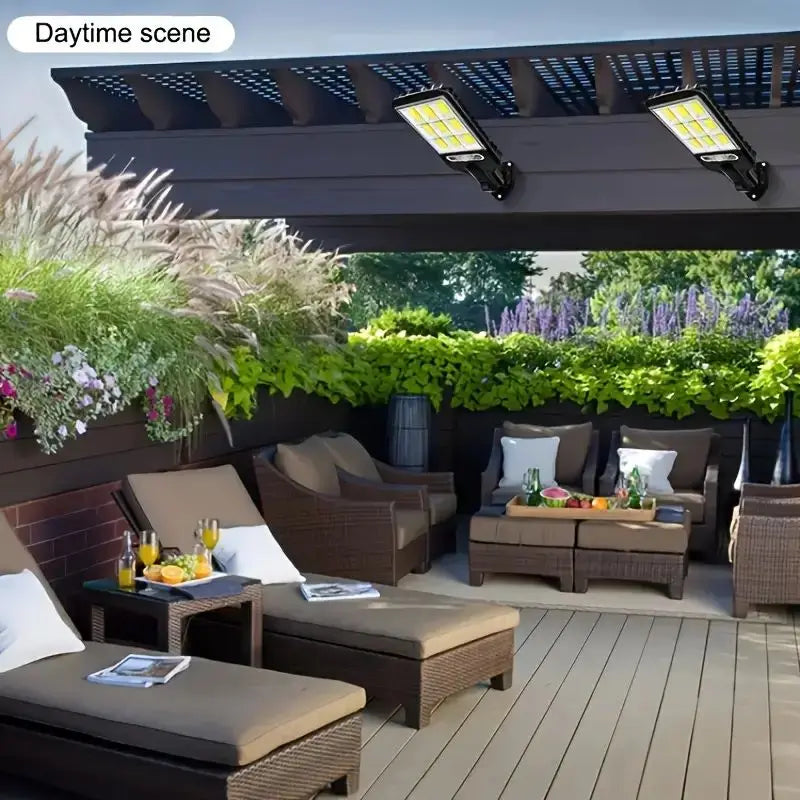 1/2/4-Pack Solar LED Outdoor Wall Lights, Remote Control