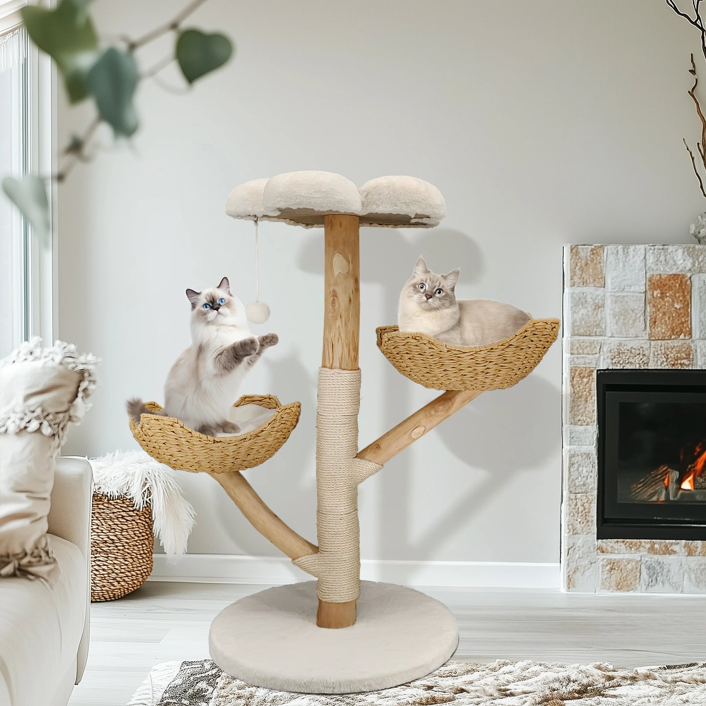 Cat Tree Tower Condo, Scratch Post for Play