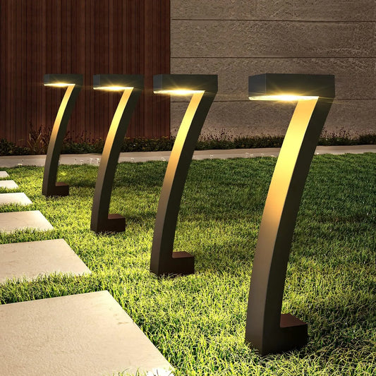 6Pack Bright Solar Outdoor Lights-Auto On/Off