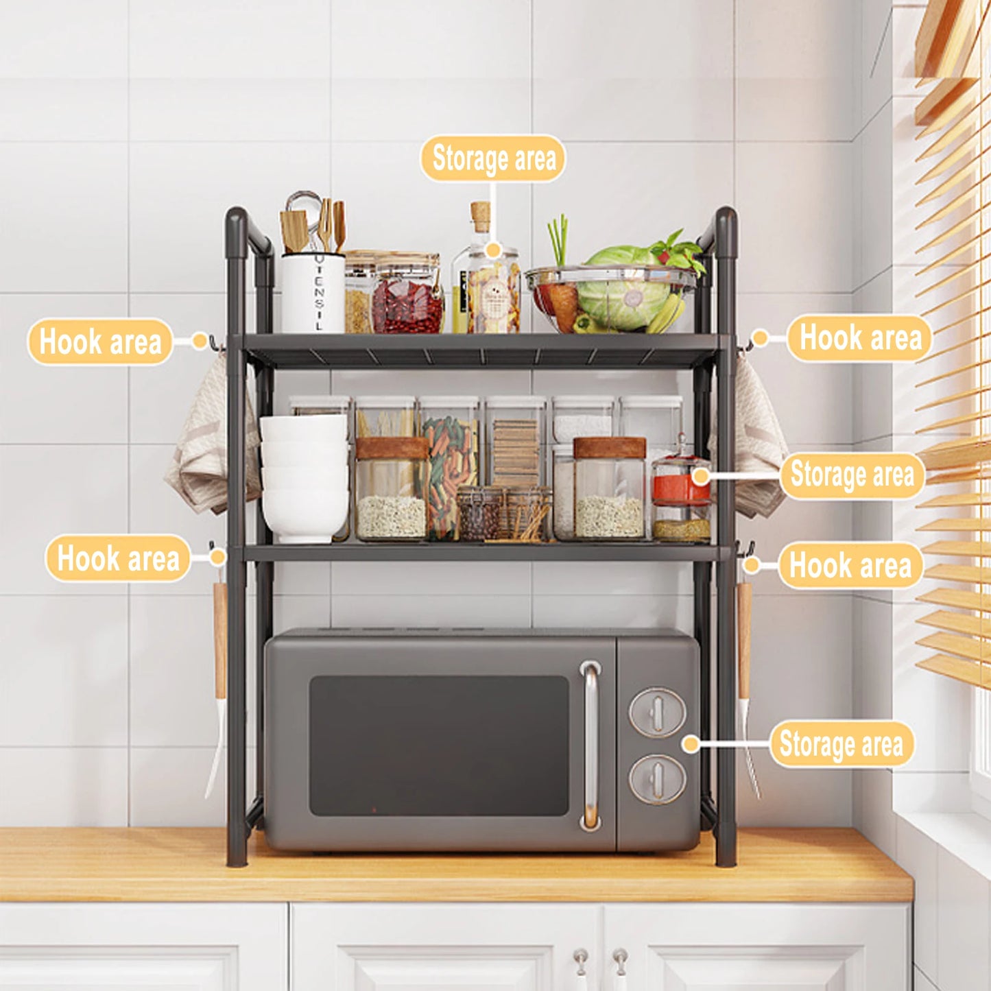Microwave Shelf/Shelves Kitchen Storage Rack