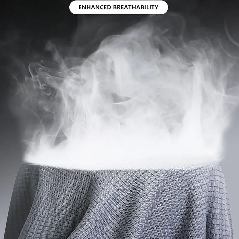 Ice Silk Long Sleeve T-Shirt Men Quick Dry Breathable