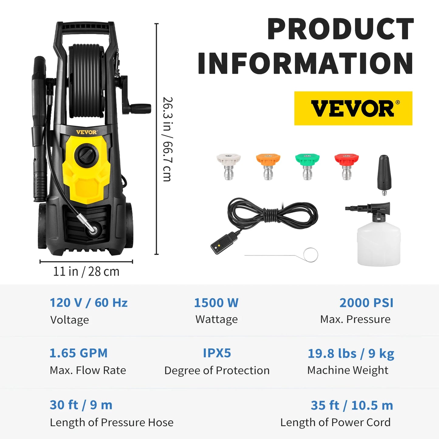 Electric Power Washer Quick Connect Nozzles