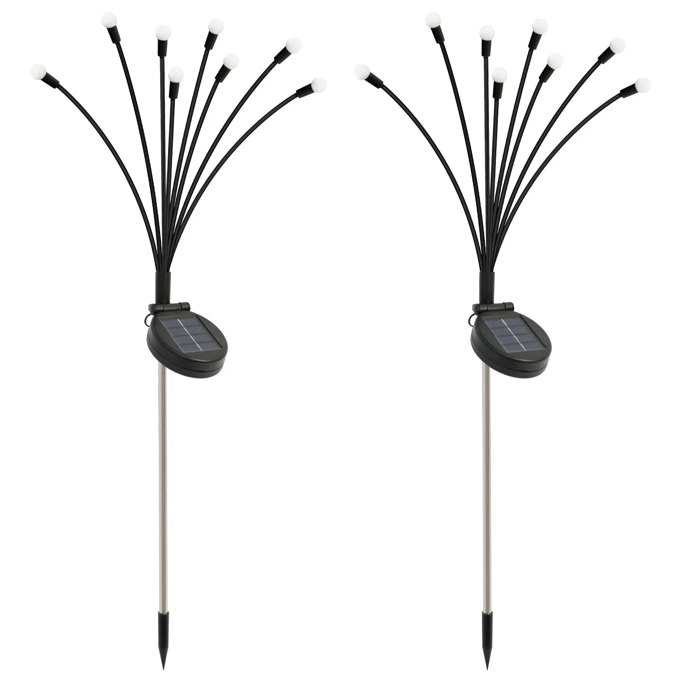8-Head Solar Firefly Lights, LED Decorative