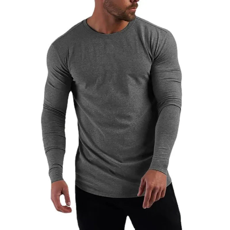 Plain Cotton Breathable Long Sleeve Shirts