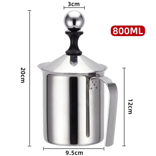 800ML Stainless Milk Frother, Egg Beater