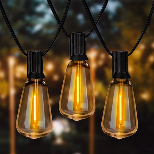 ST38 Globe Patio LED String Lights Shatterproof Waterproof