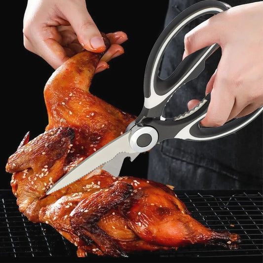 Stainless Steel Kitchen Scissors, Multi-Purpose Shears