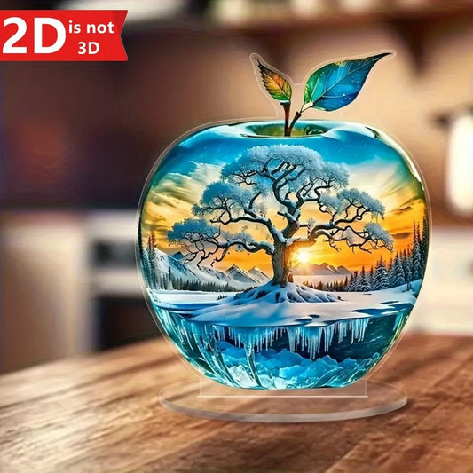 Exquisite 2D Sunset Tree of Life desktop decor