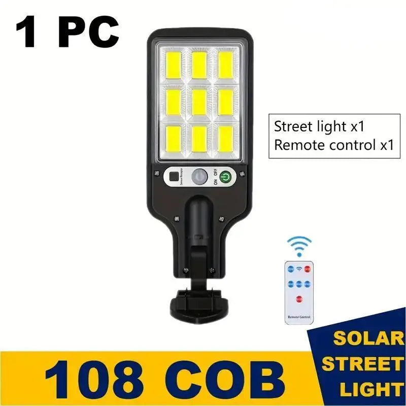 1/2/4-Pack Solar LED Outdoor Wall Lights, Remote Control