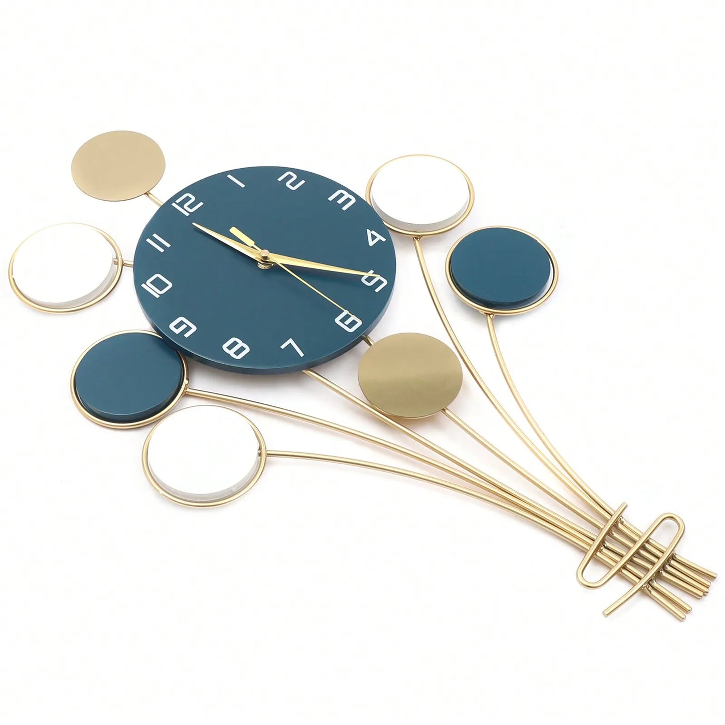 Large Wall Clock, Battery Operated Silent, Hot Air Balloon Decor