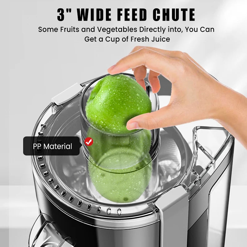 Centrifugal Juicer Machine, Compact Automatic Pulp Ejection