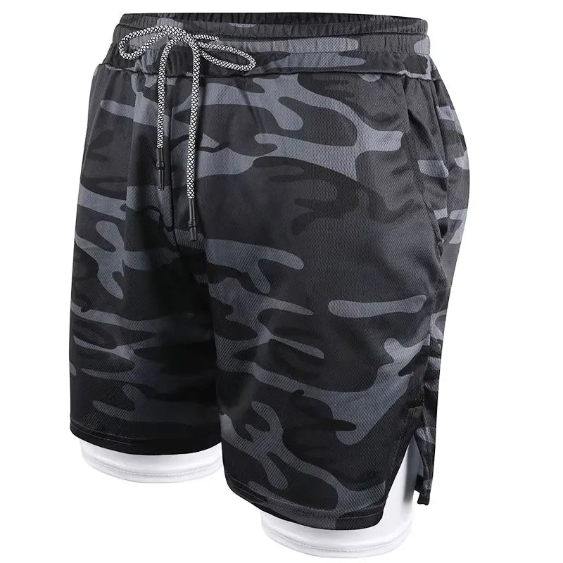 Mens 2 in 1 Shorts with Phone Pockets