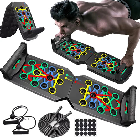 Push-up Board Set Portable Multi-functional Foldable Fitness Equipment