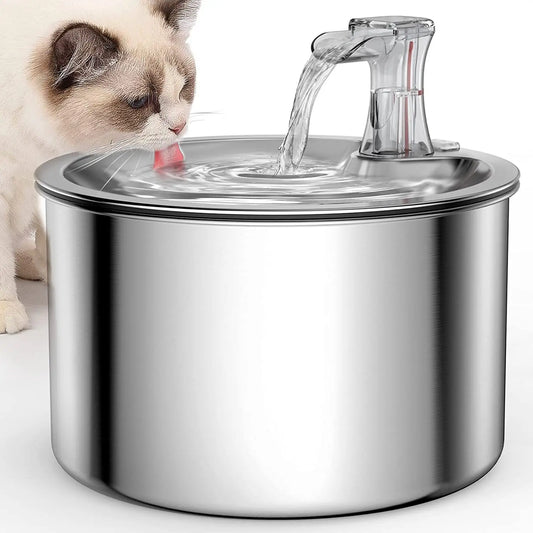 stainless steel water fountain, optional sensor  and heater