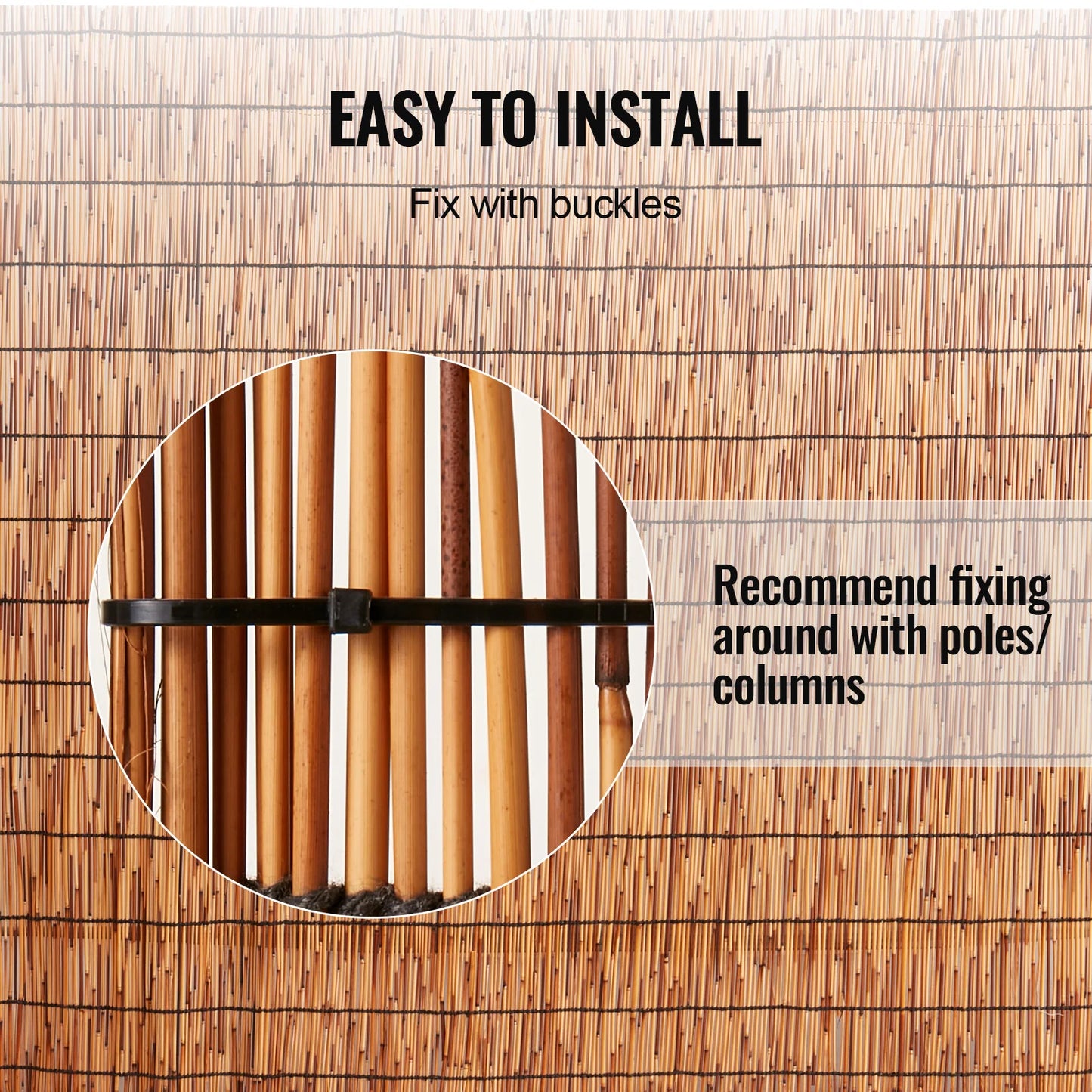 Natural Reed Fencing Roll for Outdoor Patio