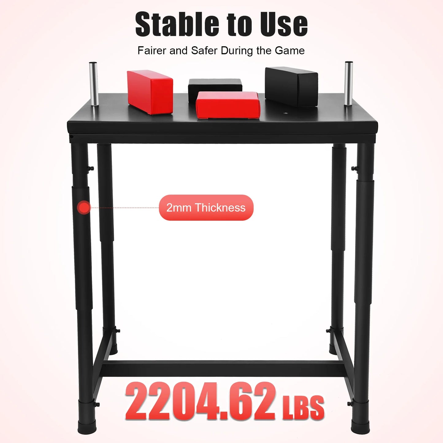 Professional Arm Wrestling Table, Carbon Steel