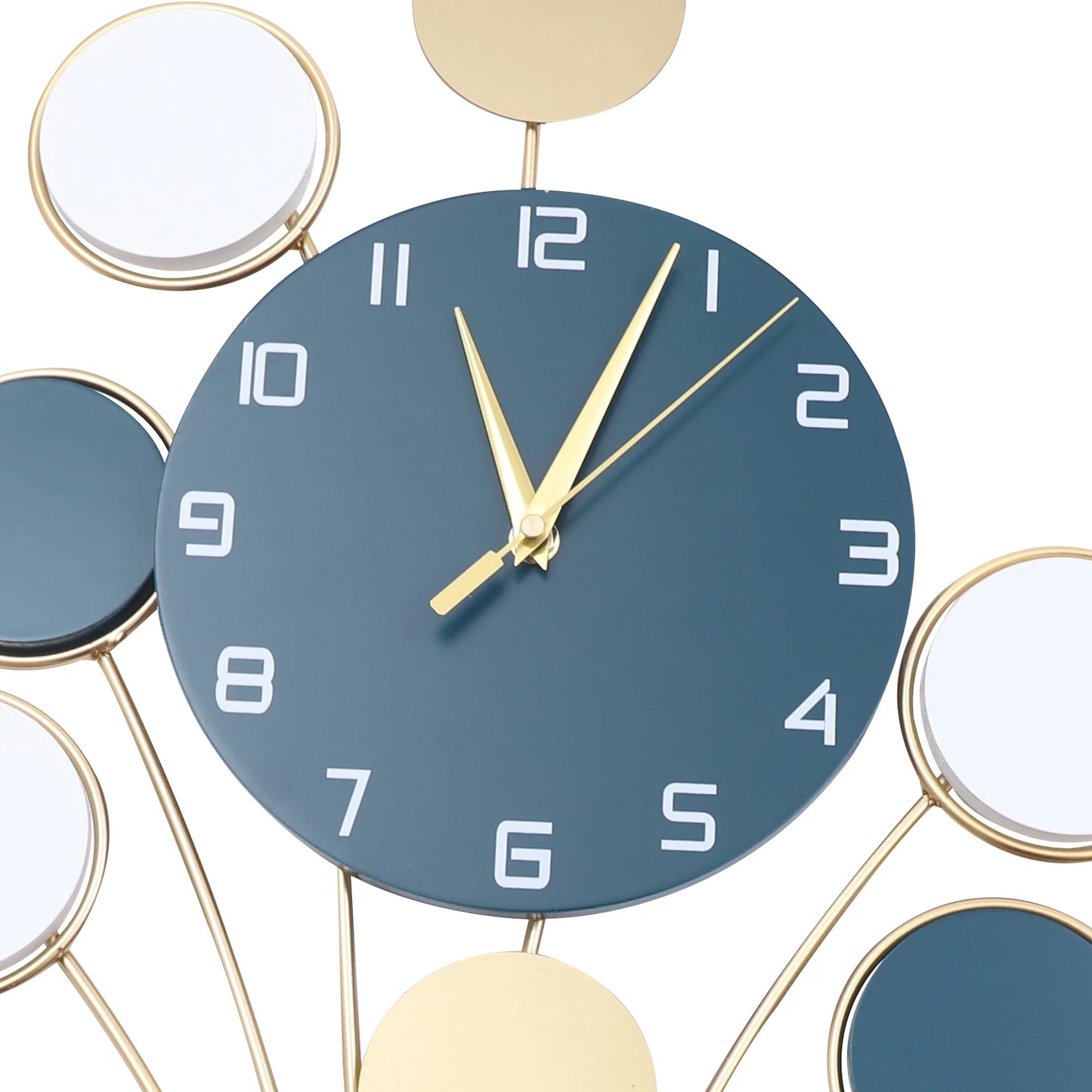 Large Wall Clock, Battery Operated Silent, Hot Air Balloon Decor