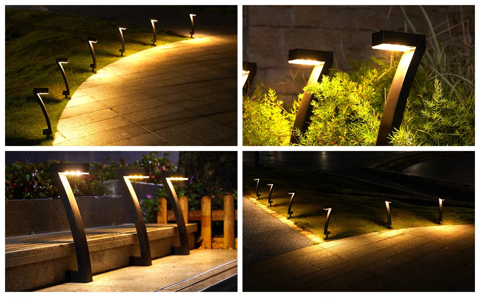 6Pack Bright Solar Outdoor Lights-Auto On/Off