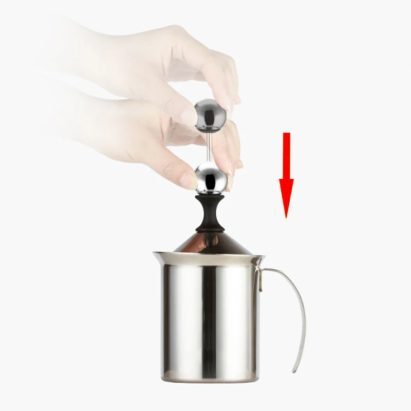 800ML Stainless Milk Frother, Egg Beater