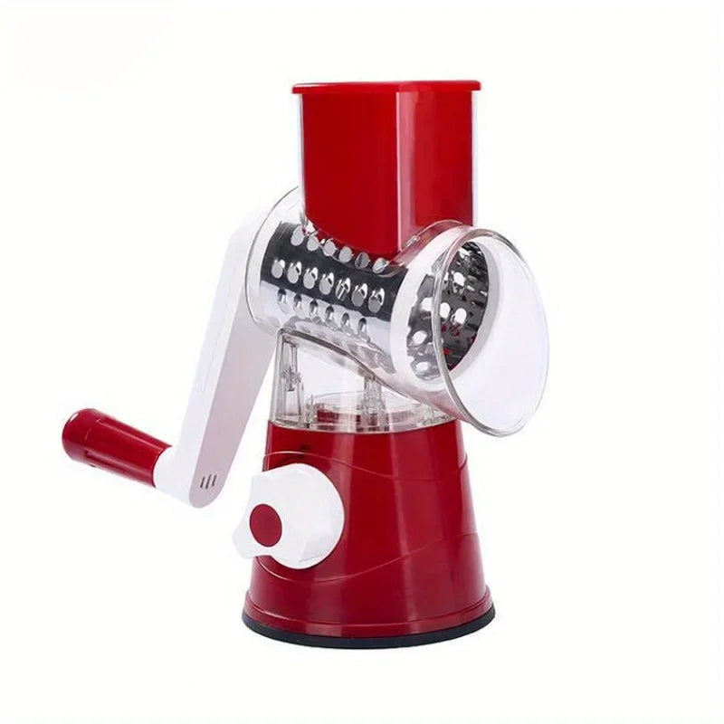 Manual Vegetable Cutter & Slicer Machine With 3 Sharp Drums