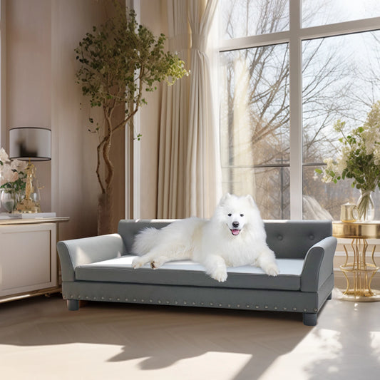 Large Pet Snuggle Lounge Chair with Removable Cushion