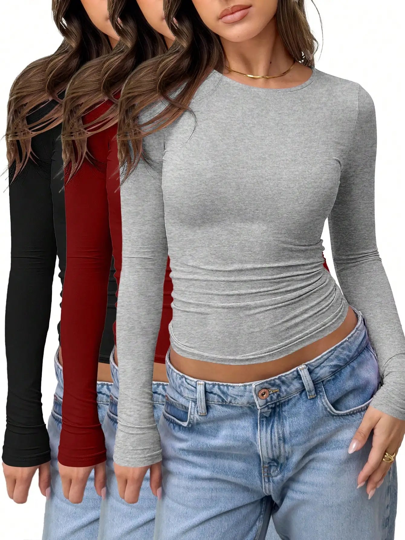 3PC Women's Workout Tops