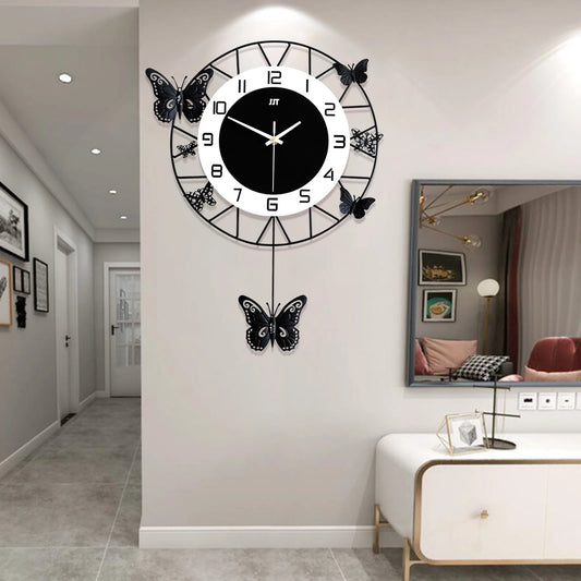 20inch Round Butterfly Wall-mounted Clock