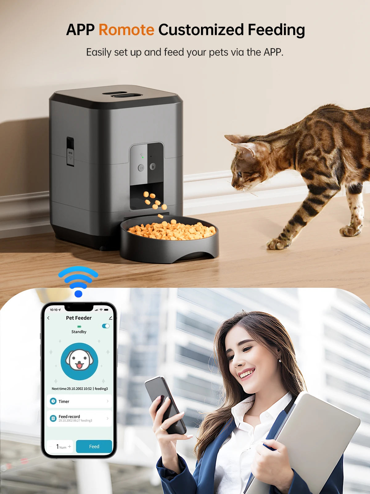 Automatic Cat Feeder With App Control
