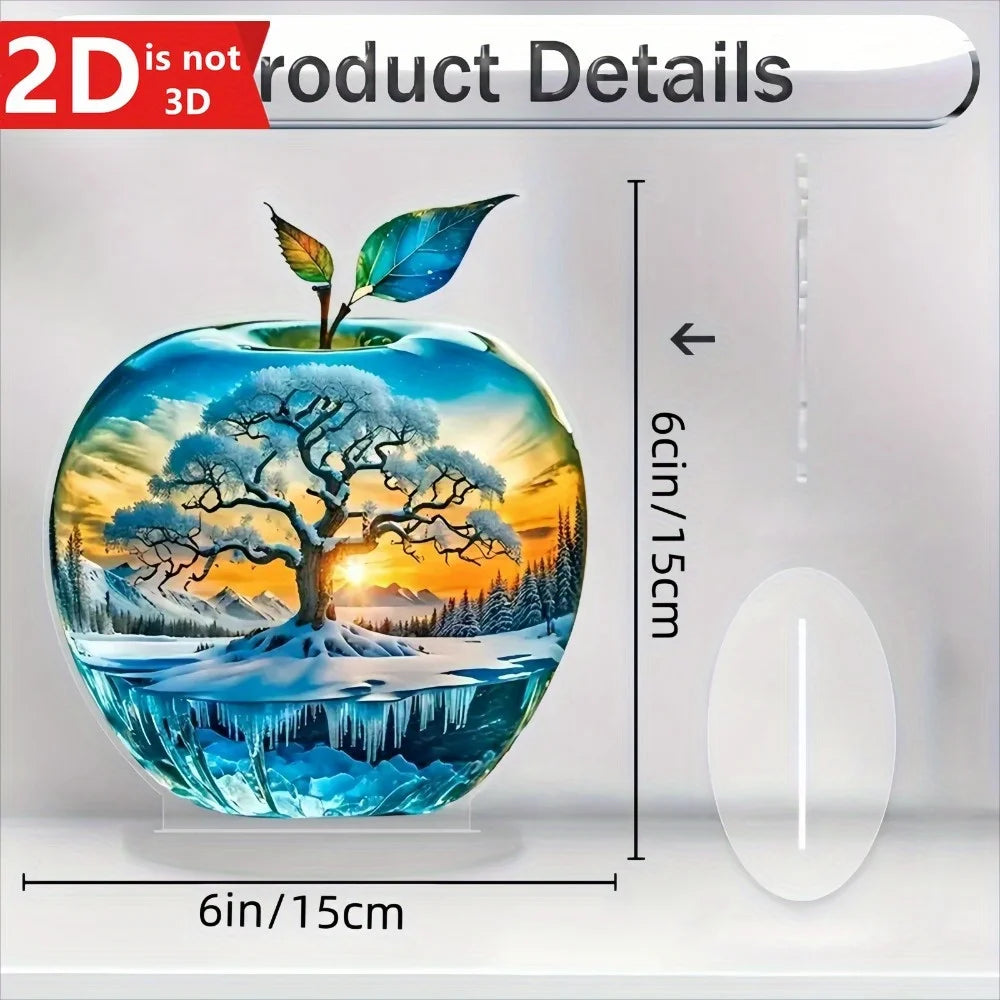 Exquisite 2D Sunset Tree of Life desktop decor