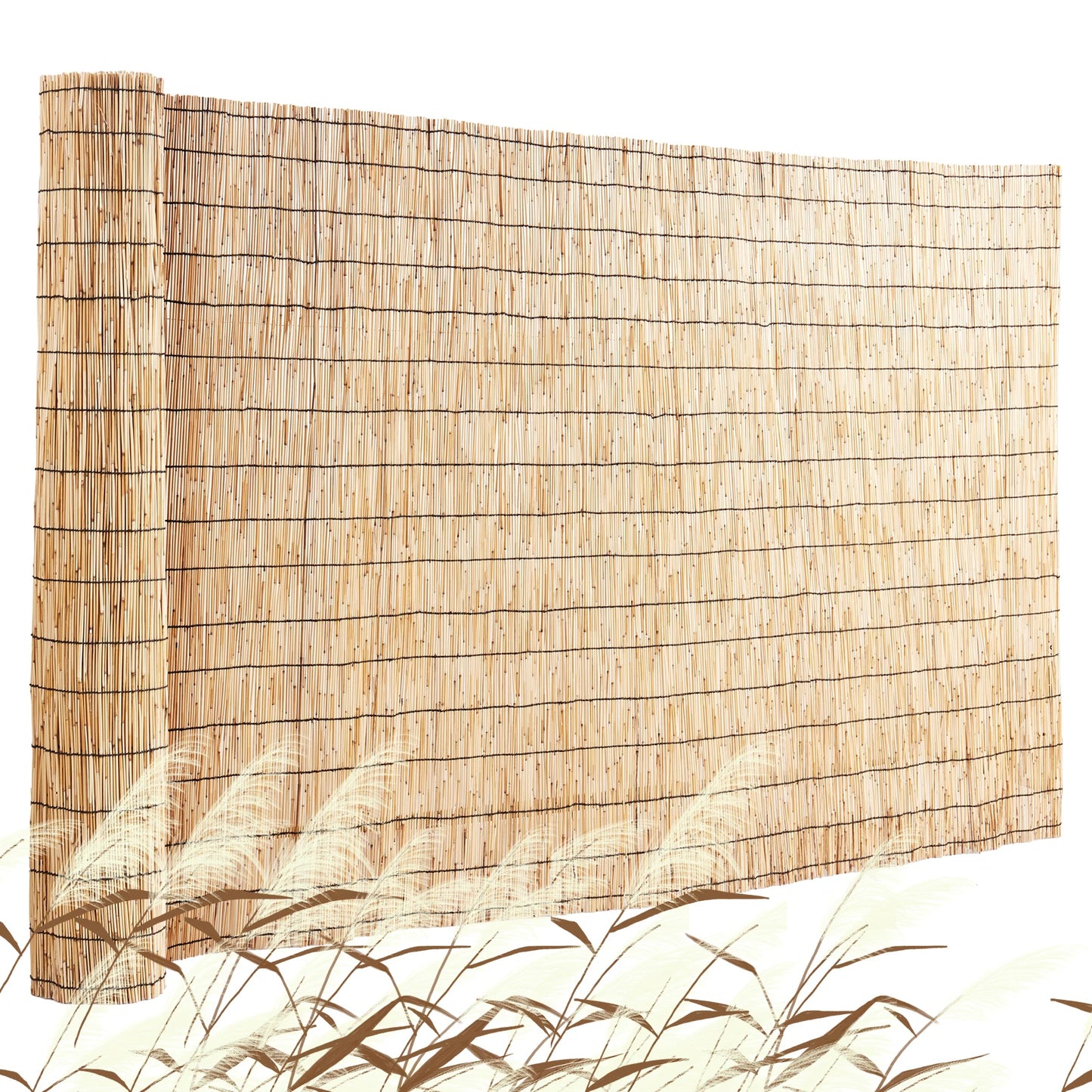 Natural Reed Fencing Roll for Outdoor Patio